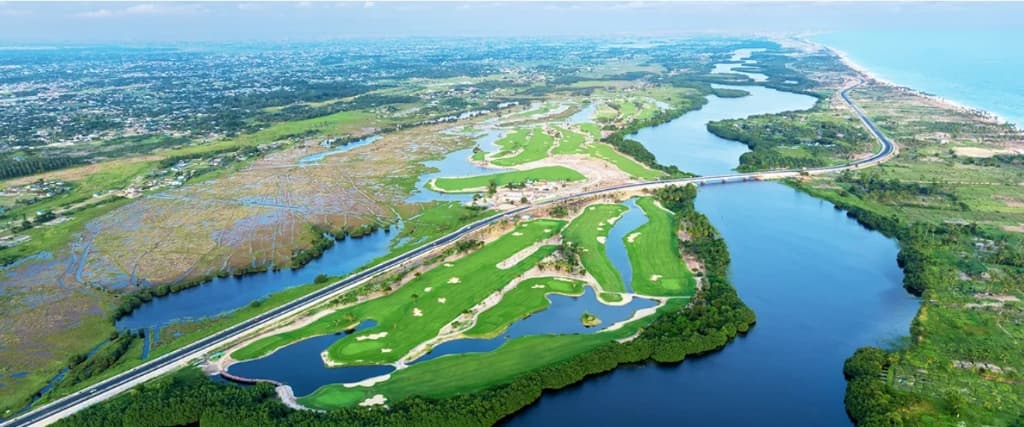 Vue aérienne du Ouidah Golf Club