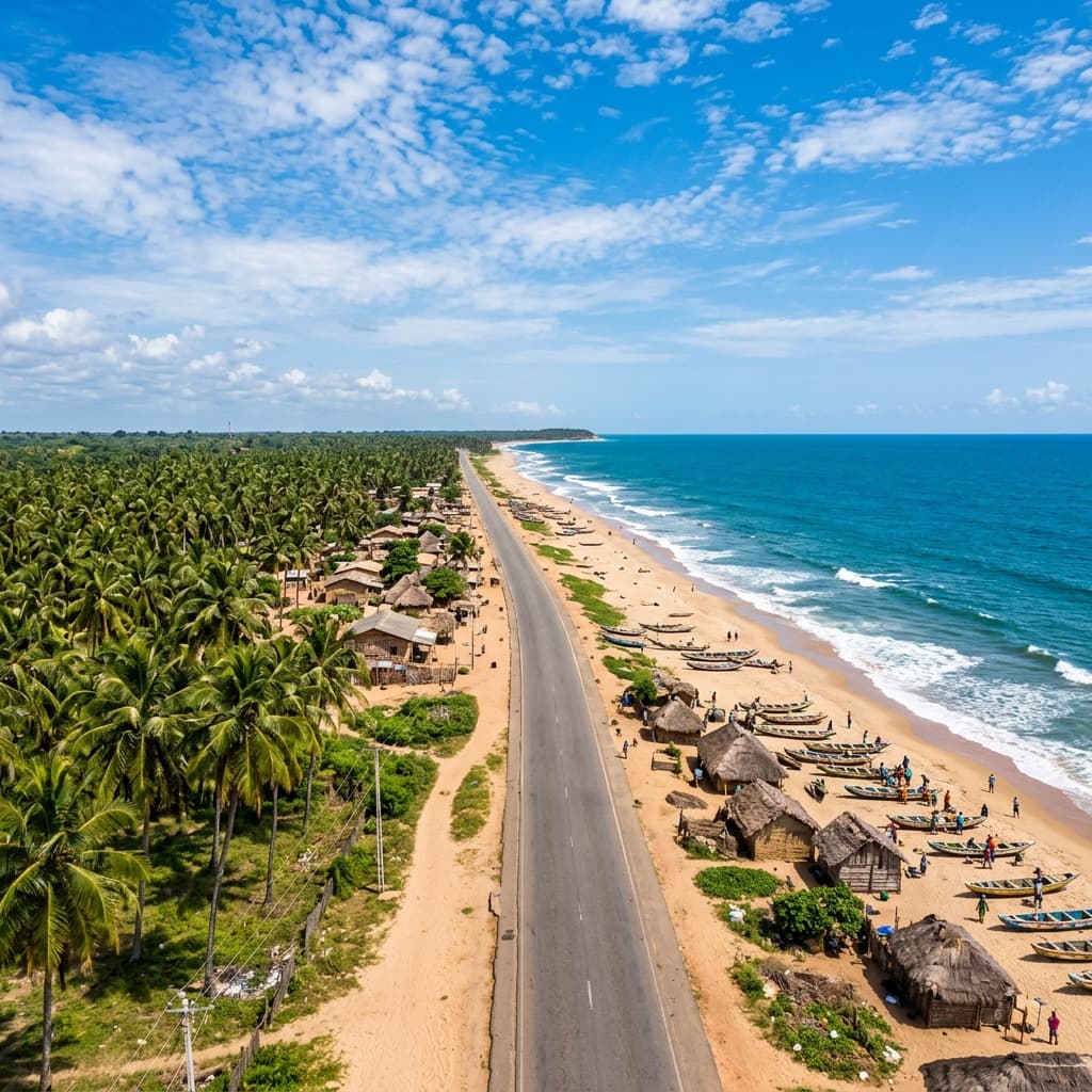 A Route des Pêches: A Estrada Mais Bonita para Uidá